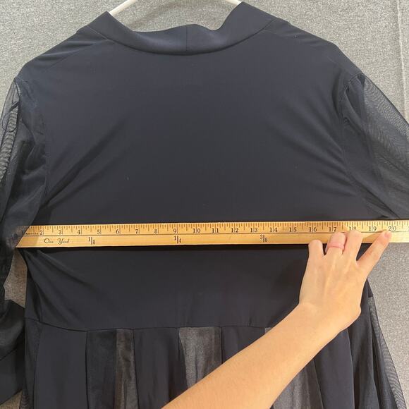 R&M Collection Cardigan Women Size 8 Dark Blue Casual Top Ladies - Picture 11 of 12